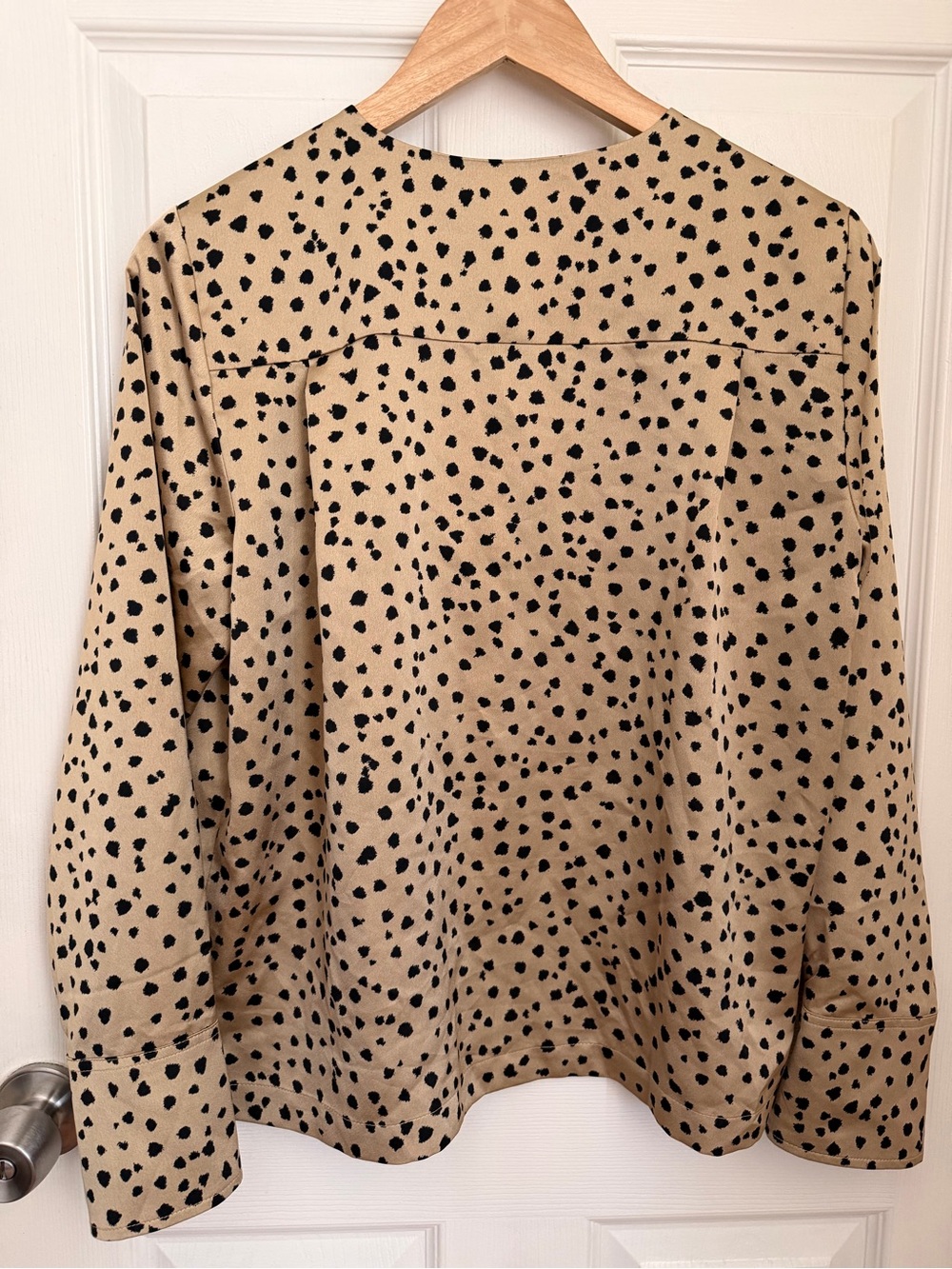 LOFT Animal Leopard Print-Long Sleeve, Size S, EUC - Picture 6 of 12